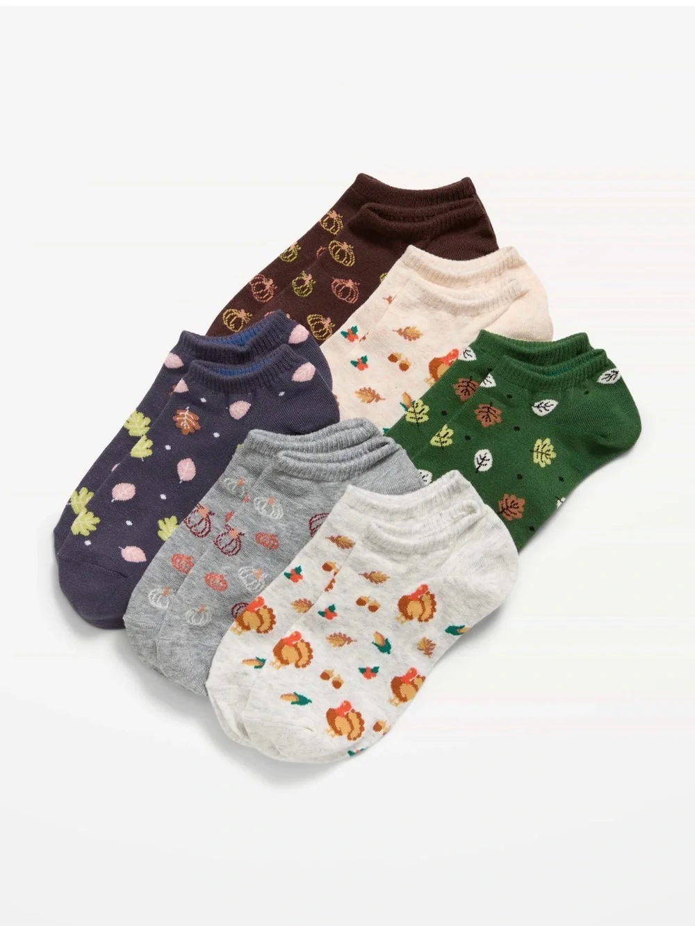 Old Navy Women's Low Cut Socks - Mixed Fall Colors